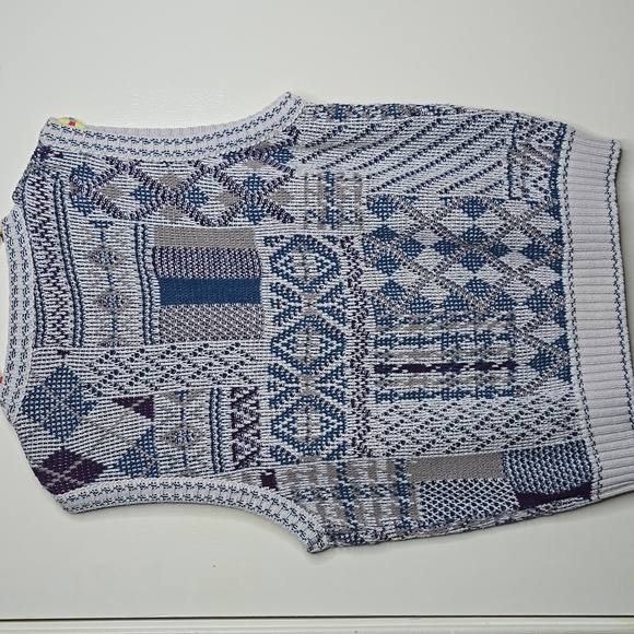 Shenandoah Men's 80's Vintage Cotton Button Down Sweater Vest Size L - Picture 2 of 7